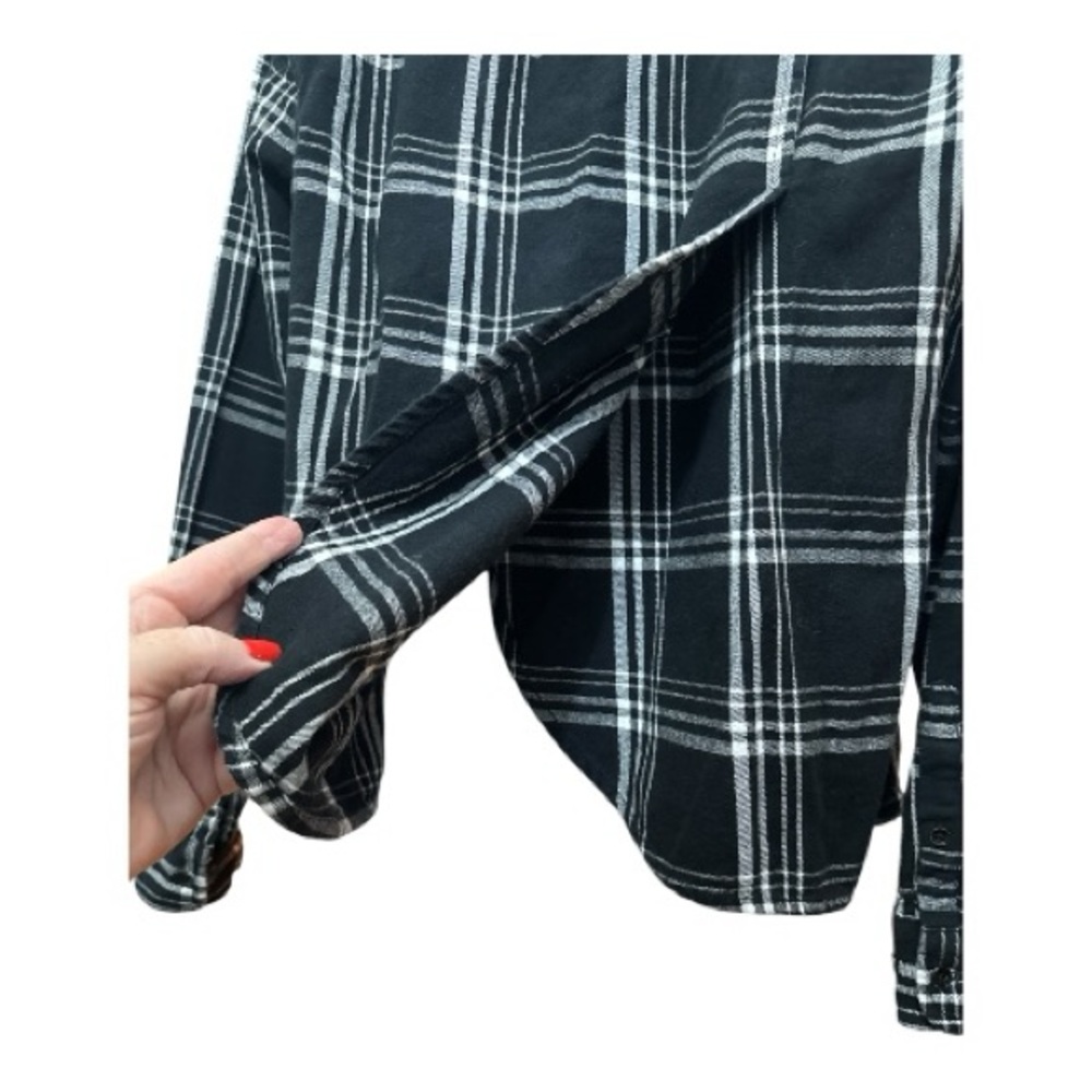 DULUTH TRADING CO Ladies Free Swinging Flannel with Split Tail Size L - Picture 6 of 11